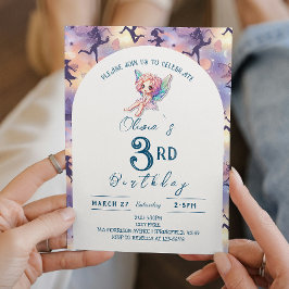 Bezaubernde kleine Fairy Geburtstagsparty Einladung