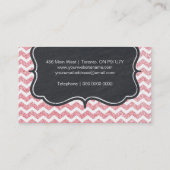 Bezaubernde kundengerechte Glitzer-Geschäfts-Karte Visitenkarte (Rückseite)