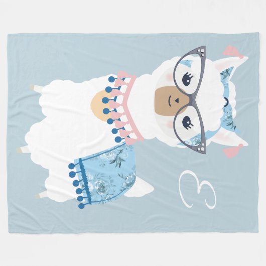 Bezaubernde Lama-Decke Fleecedecke (Vorderseite (Horizontal))