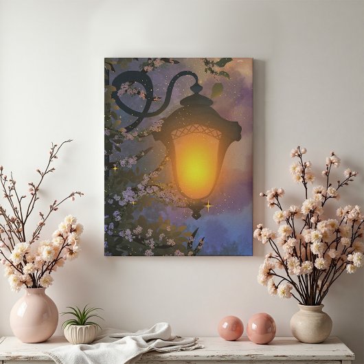 Bezaubernde Lampenlampe Canvas Print Leinwanddruck