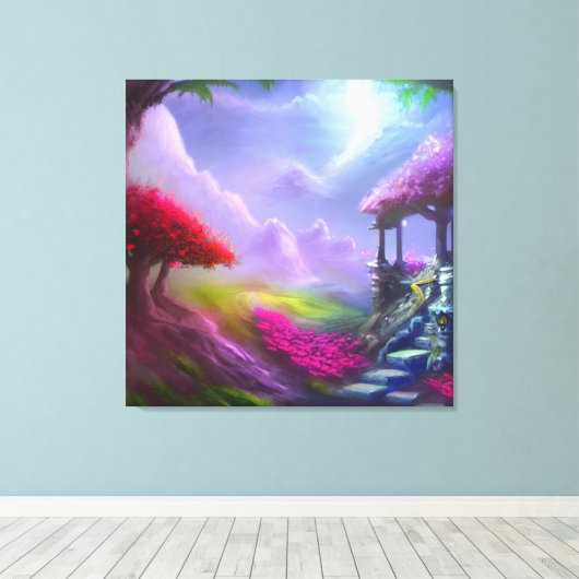 Bezaubernde Land Leinwand Kunst (Insitu (Holzboden))