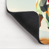 Bezaubernde Landkuhlandschaft geometrisch Mousepad (Ecke)