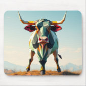 Bezaubernde Landkuhlandschaft geometrisch Mousepad (Vorne)