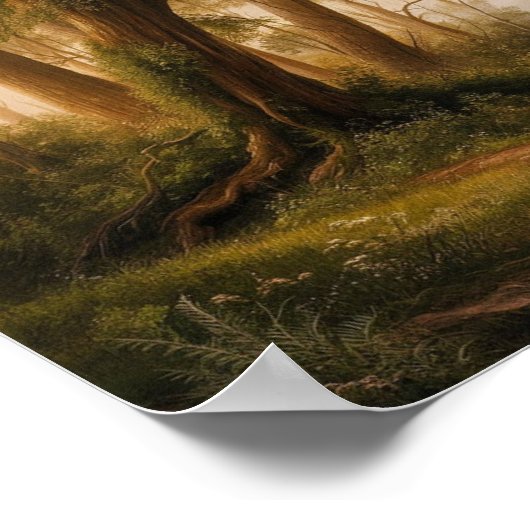 Bezaubernde Landschaftsmalerei Poster (Ecke)