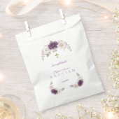 Bezaubernde Lavendel Blush Weiße Bläsertaufe Geschenktütchen (Ausgeschnitten)
