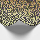 Bezaubernde Leopard-Druck-und Imitat-Goldfolie Geschenkpapier (Ecke)