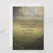 Bezaubernde Lichtwaldhochzeit Einladung (Vorderseite)