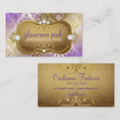 Bezaubernde lila Eleganz 311 Visitenkarte (Vorne/Hinten)