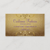 Bezaubernde lila Eleganz 311 Visitenkarte (Rückseite)