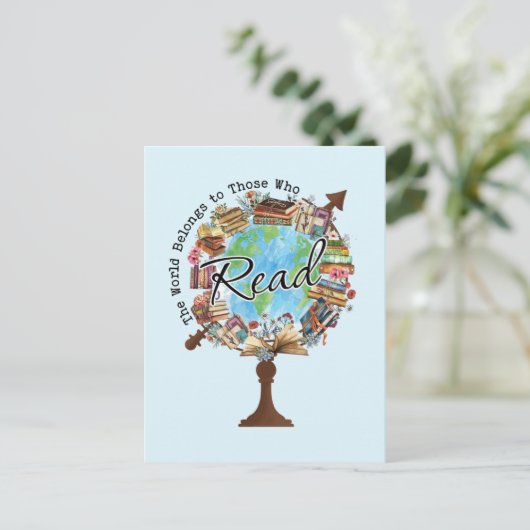 Bezaubernde Literatur Postkarte (Stehend Vorderseite)