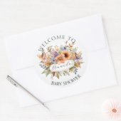 Bezaubernde Märchengartendusche Runder Aufkleber (Umschlag)