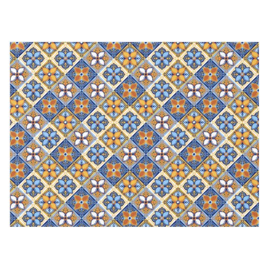 Bezaubernde marokkanische Blume | Lebhafte Eleganc Tischdecke (Vorderseite (Horizontal))