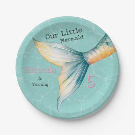 Bezaubernde Meerjungfrau Schwanz Geburtstagsparty  Pappteller