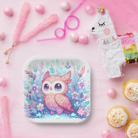 Bezaubernde moderne Babydusche Pappteller (Party)