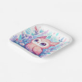 Bezaubernde moderne Babydusche Pappteller (Gewinkelt)