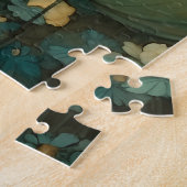 Bezaubernde Mondlicht Lady Jugendstil Personalisie Puzzle (Seite)