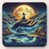 Bezaubernde Mondlichtserenade Getränkeuntersetzer (Vorderseite)