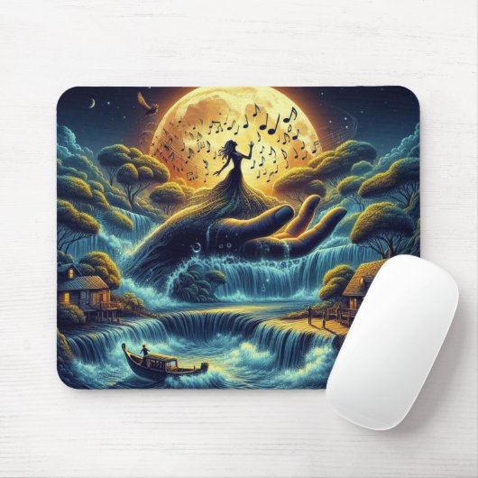 Bezaubernde Mondlichtserenade Mousepad (Mit Mouse)