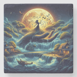 Bezaubernde Mondlichtserenade Steinuntersetzer