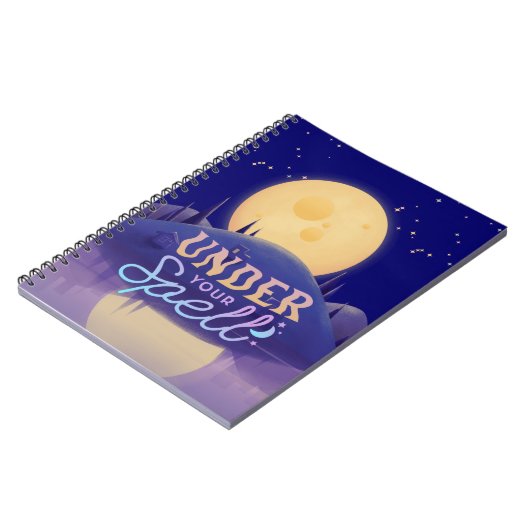 Bezaubernde Moonlight Notebook-Abdeckung Notizblock (Linke Seite)