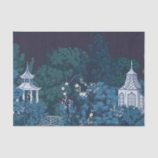 Bezaubernde Moonlit Gardens Chinoiserie Seidenpapier
