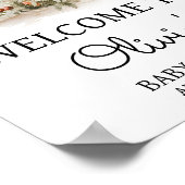 Bezaubernde Mushroom Forest Baby Dusche Empfang Poster (Ecke)