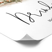 Bezaubernde Mushroom Forest Babydusche Getränke Poster (Ecke)