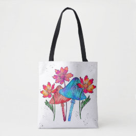 Bezaubernde Mushroom Garden Tote Tasche