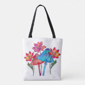 Bezaubernde Mushroom Garden Tote Tasche (Rückseite)