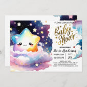 Bezaubernde Nachtdusche Einladung (Vorne/Hinten)