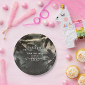 Bezaubernde nächtliche Sky Palm Trees & String Lig Pappteller (Party)