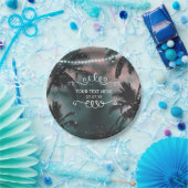 Bezaubernde Nachttischlampen am Sky Abend Pappteller (Party)