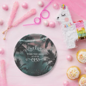 Bezaubernde Nachttischlampen am Sky Abend Pappteller (Party)