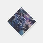 Bezaubernde Nachttischlampen am Sky Abend Serviette (Ecke)