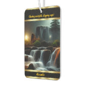 Bezaubernde Nachtwasserfälle mit persönlicher Touc Autolufterfrischer (Links)