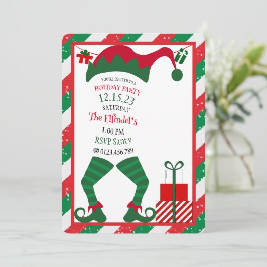 Bezaubernde Niedliche Elf-Feier Einladung (Stehend Vorderseite)