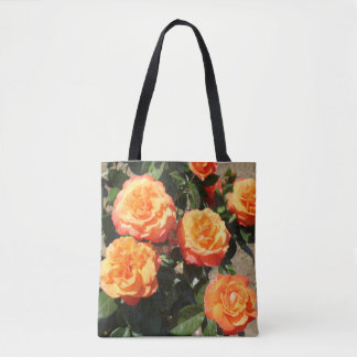 Bezaubernde orange Rosen Tasche