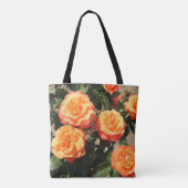 Bezaubernde orange Rosen Tasche (Rückseite)
