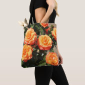 Bezaubernde orange Rosen Tasche (Von Nahem)