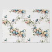 Bezaubernde Ostergeburten und Blütenfrüchte Seidenpapier (Vorderseite)