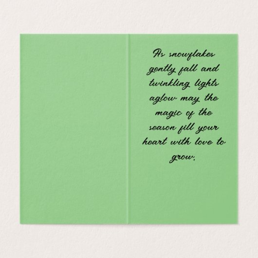 bezaubernde Pinguine Weihnachtskarte (Innenseite Aufgefaltet)