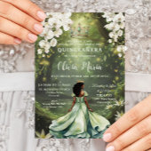 Bezaubernde Prinzessin & Frog Grünes Kleid Quincea Einladung