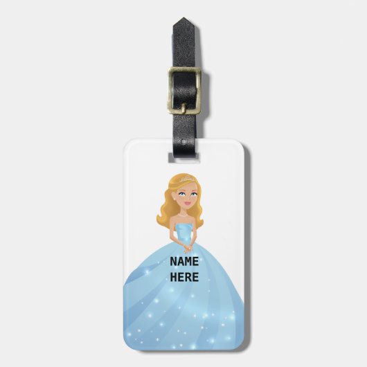 Bezaubernde Prinzessin Gepäckanhänger (Vorderseite vertikal)