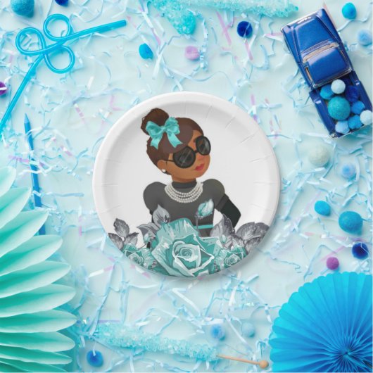 Bezaubernde Puppe der Melanin-Sammlungs-| Pappteller (Party)