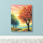 Bezaubernde Reise zum Orchard von Apple Leinwanddruck (Insitu (Holzboden))
