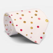 Bezaubernde rosa GoldGlitzer-Hals-Krawatte Krawatte (Gerollt)