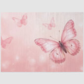 bezaubernde rosa Schmetterlinge Seidenpapier (Vorderseite)