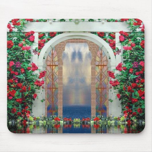 Bezaubernde Rose Garden Mousepad (Vorne)