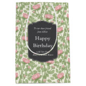 Bezaubernde Rose Garten Elfenbeinküste Mittlere Geschenktüte (Vorderseite)