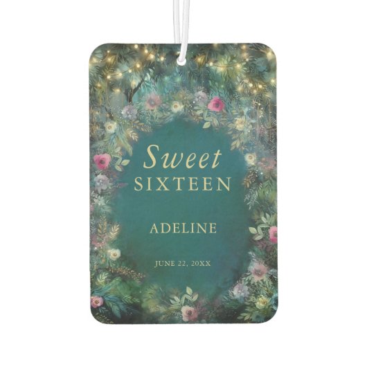 Bezaubernde Rose Grüne Fairy Woodland UAWG Autolufterfrischer (Rückseite)